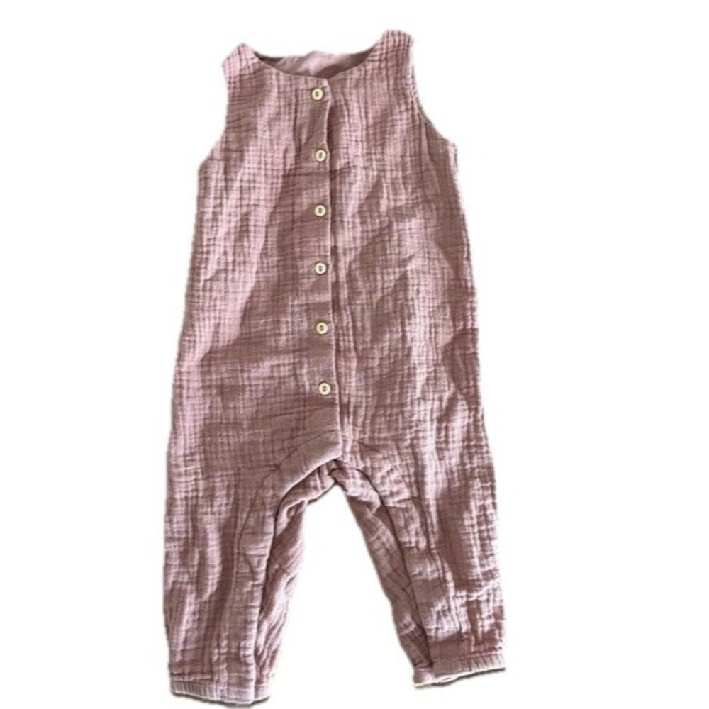 H&M Organic Cotton Gauze Romper One Piece Outfit Baby Boy Girl 6/9 Month Summer